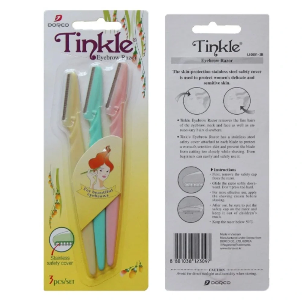 🔥5/$25🔥Tinkle Eyebrow Razor Multipack - Picture 1 of 5